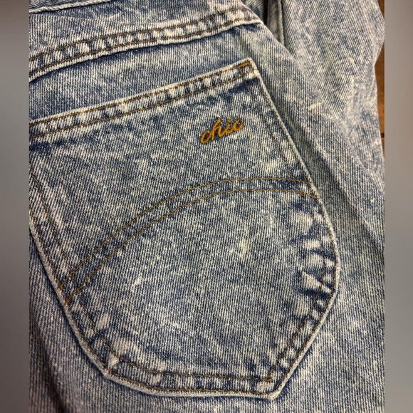 Vintage 80s/90s Chic Blue Acid Wash Women Jeans - Picture 4 of 6